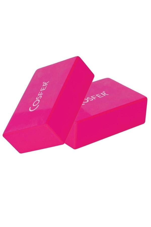 Cosfer Csf57-P X 2 Adet Yoga Block - Pembe - Image 1