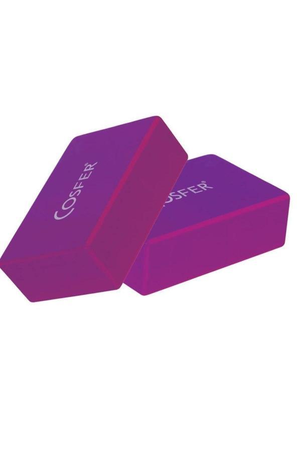 Cosfer Csf57-Mrx2 Adet Yoga Block - Mor - Image 1