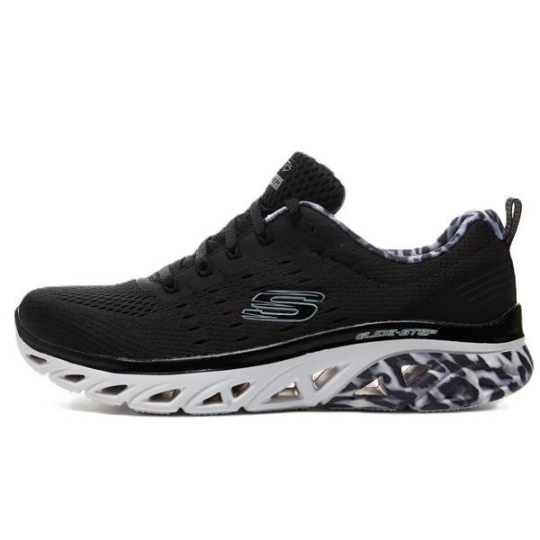 Skechers Glide-Step Sport-Stay Wild Womens Sneaker Kadın Günlük Spor Ayakkabı Siyah - Image 1