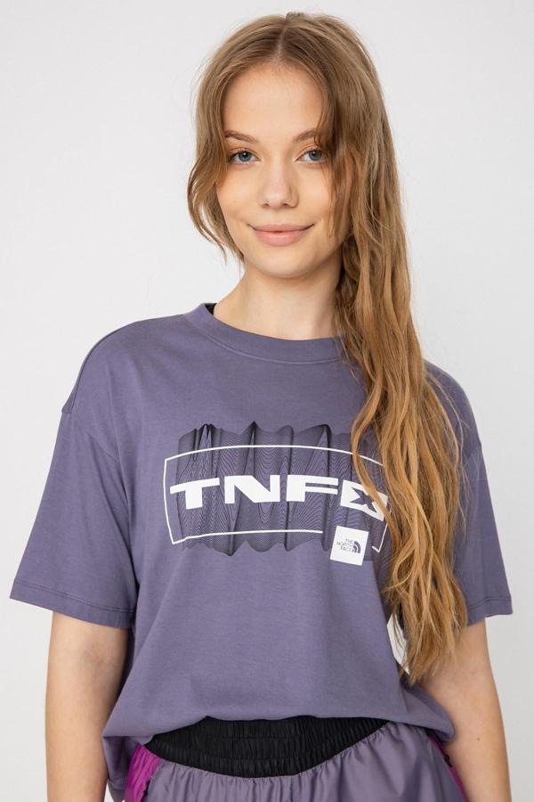 The North Face Coordinates Tee Purple Shortsleeves Kadın Kısa Tişört Mor - Image 1