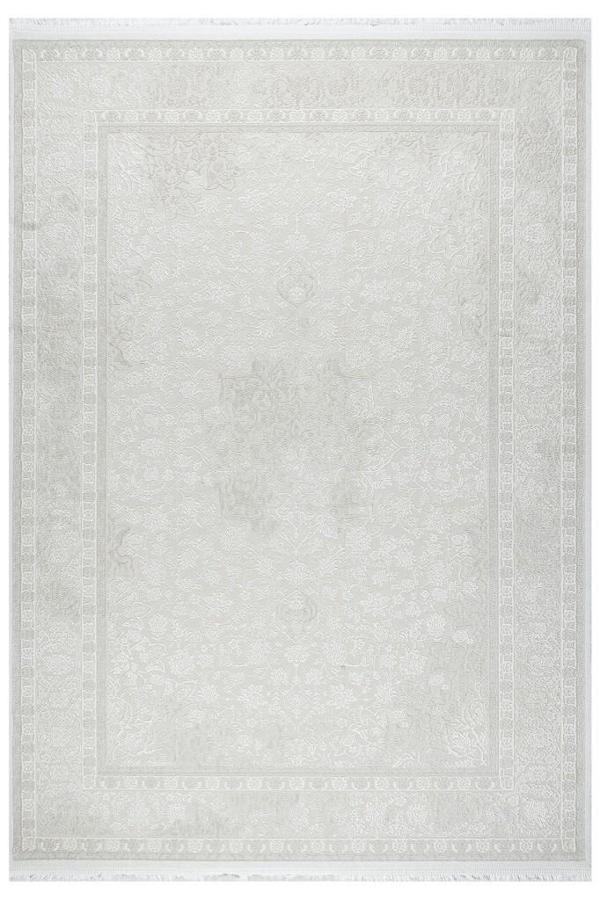 Klasik Medalyon Tasarımlı Pamuk Tabanlı Salon - Oturma Odası  Krem Renk Halı - Image 1