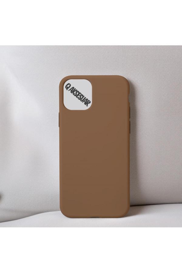 Q Aksesuar İphone 11 Uyumlu Içi Kadife Silikon Lansman Kılıf Yumuşak Doku Hissi - Image 1