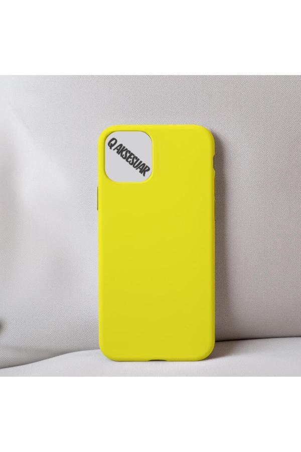 Q Aksesuar İphone 11 Uyumlu Içi Kadife Silikon Lansman Kılıf Yumuşak Doku Hissi - Image 1
