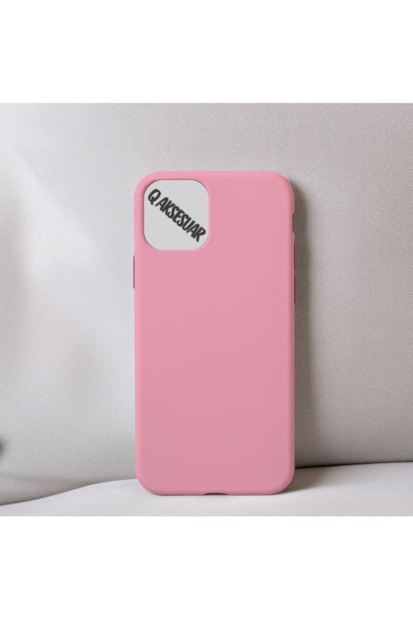 Q Aksesuar İphone 12 Uyumlu Içi Kadife Silikon Lansman Kılıf Yumuşak Doku Hissi - Image 1