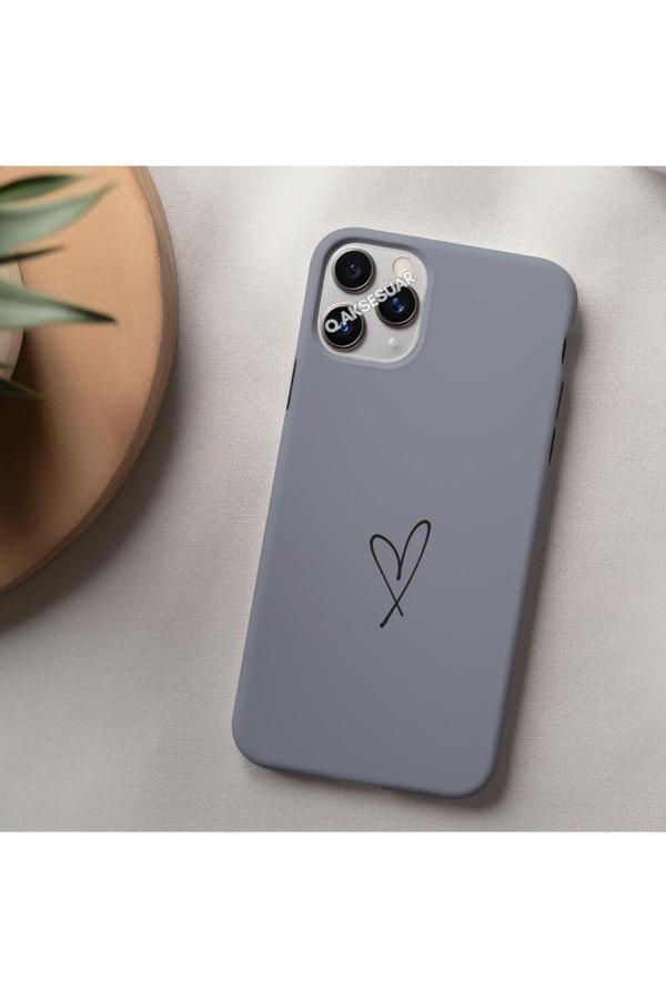 Q Aksesuar İphone X Uyumlu Kalpli Kılıf - Image 1
