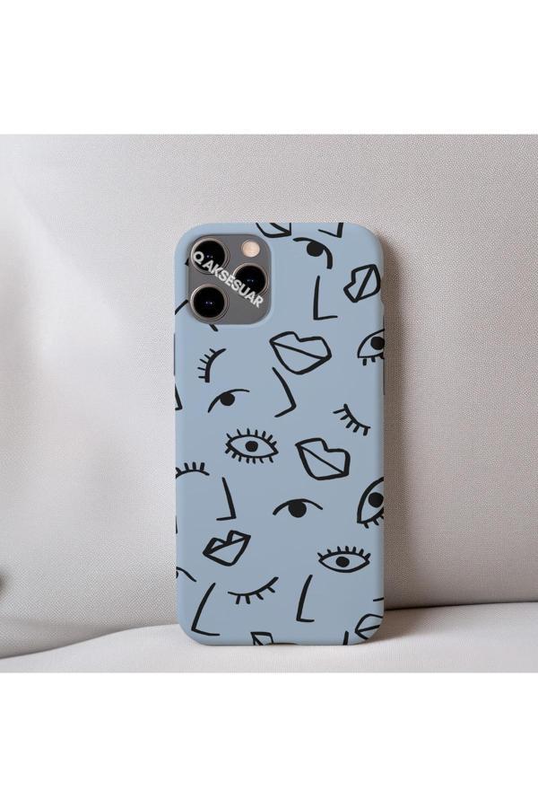 Q Aksesuar İphone 12 Pro Uyumlu İçi Kadife Dudak Desenli Tasarım Telefon Kılıfı - Image 1