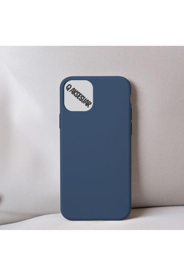 Q Aksesuar İphone 14 Pro Uyumlu Içi Kadife Silikon Lansman Kılıf Yumuşak Doku Hissi - Image 1