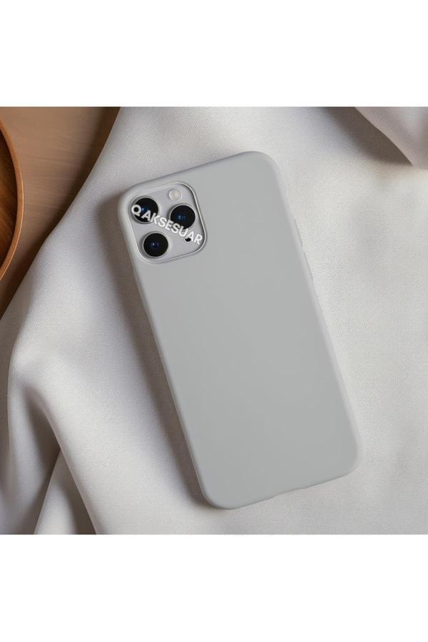Q Aksesuar İphone 12 Pro Uyumlu Içi Kadife Lansman Silikon Kılıf Yumuşak Doku Hissi Kapak - Image 1