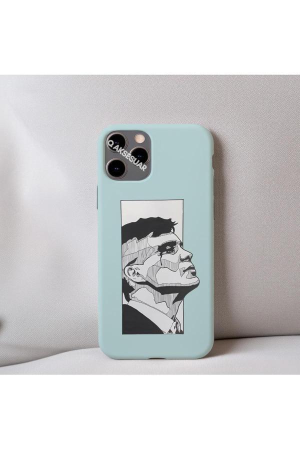 Q Aksesuar İphone 12 Mini Uyumlu İçi Kadife Peaky Blinders Thomas Shelby (Tommy) Desenli Tasarım Telefon Kılıfı - Image 1