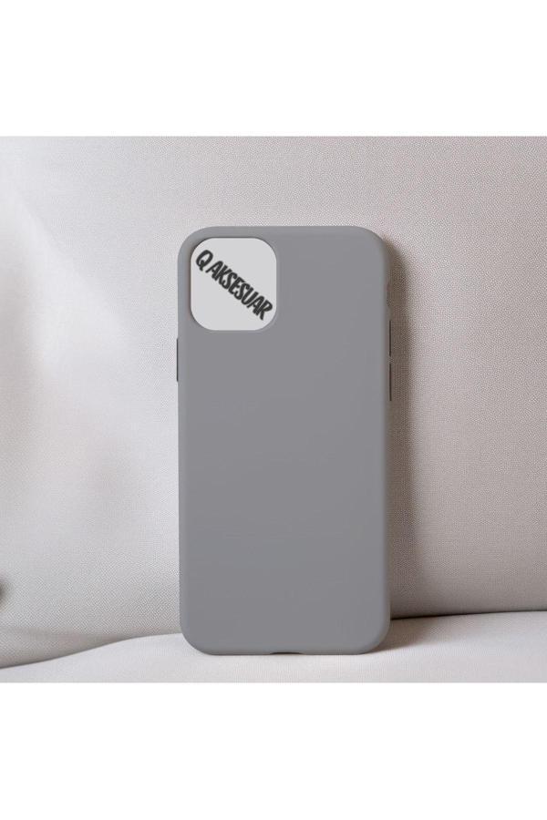 Q Aksesuar İphone 14 Plus Uyumlu Içi Kadife Silikon Lansman Kılıf Yumuşak Doku Hissi - Image 1