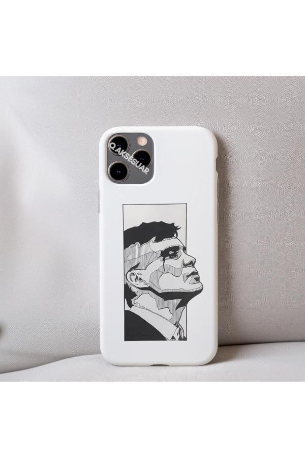 Q Aksesuar İphone 12 Uyumlu İçi Kadife Peaky Blinders Thomas Shelby (Tommy) Desenli Tasarım Telefon Kılıfı - Image 1