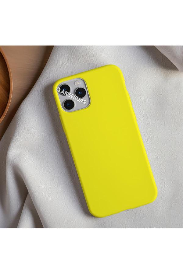 Q Aksesuar İphone 11 Pro Uyumlu Içi Kadife Lansman Silikon Kılıf Yumuşak Doku Hissi Kapak - Image 1