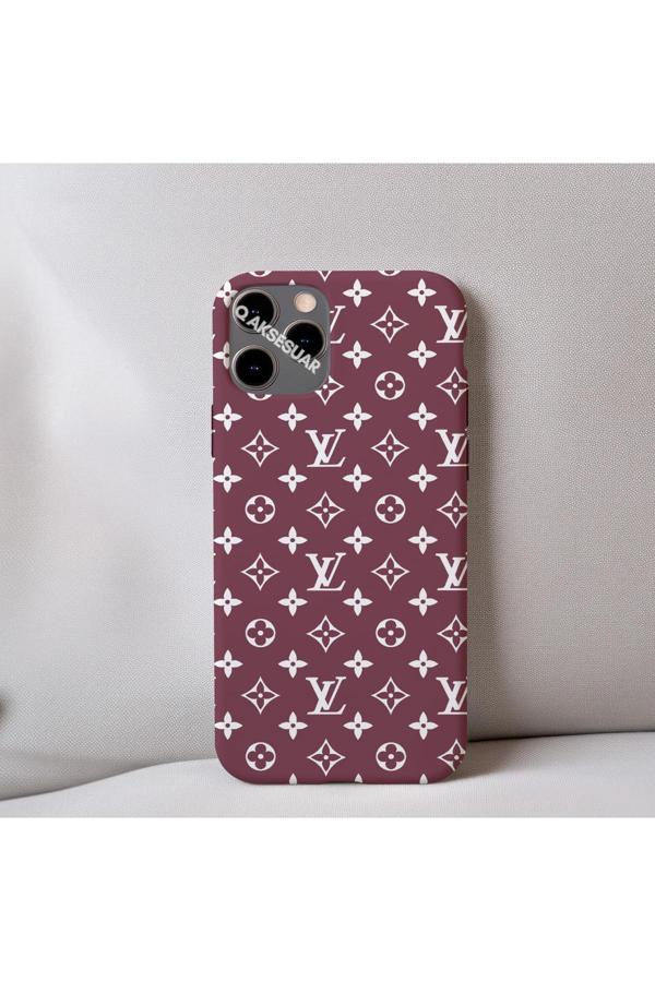 Q Aksesuar İphone 6 Uyumlu İçi Kadife Lv Desenli Tasarım Telefon Kılıfı - Image 1