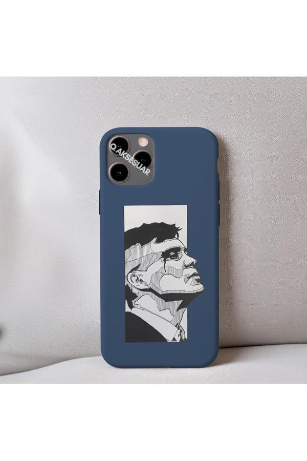 Q Aksesuar İphone 15 Plus Uyumlu İçi Kadife Peaky Blinders Thomas Shelby (Tommy) Desenli Tasarım Telefon Kılıfı - Image 1