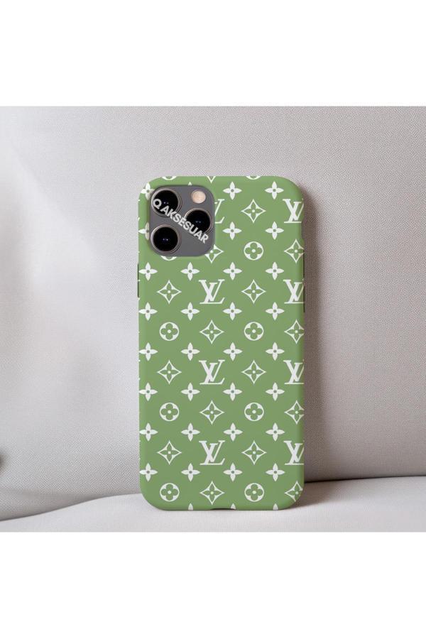 Q Aksesuar İphone X Uyumlu İçi Kadife Lv Desenli Tasarım Telefon Kılıfı - Image 1