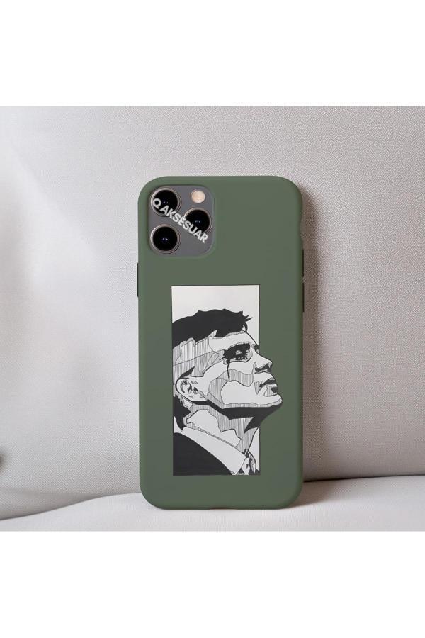 Q Aksesuar İphone 15 Pro Max Uyumlu İçi Kadife Peaky Blinders Thomas Shelby Desenli Tasarım Telefon Kılıfı - Image 1