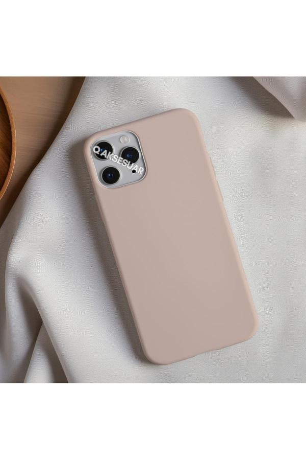 Q Aksesuar İphone 15 Plus Uyumlu Içi Kadife Lansman Silikon Kılıf Yumuşak Doku Hissi Kapak - Image 1