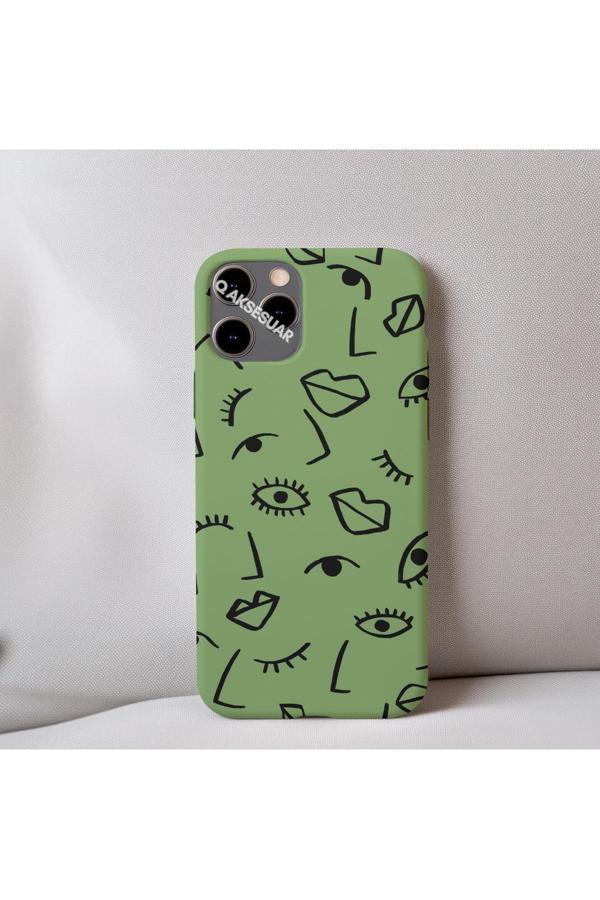 Q Aksesuar İphone Xs Uyumlu İçi Kadife Dudak Desenli Tasarım Telefon Kılıfı - Image 1