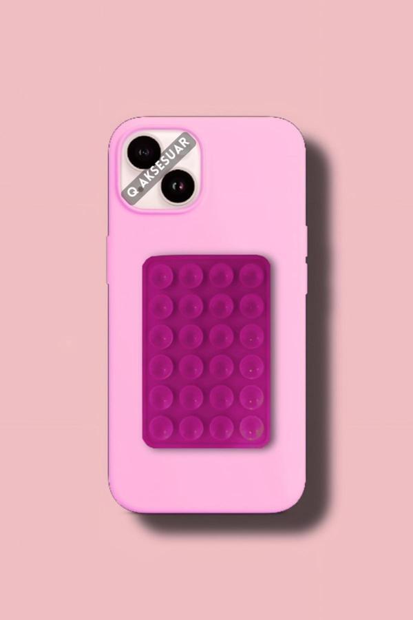 Q Aksesuar Silikon Vakumlu Telefon Tutucu, Cep Telefonu İçin Silikon Yapışkanlı Telefon Tutucu - Image 1