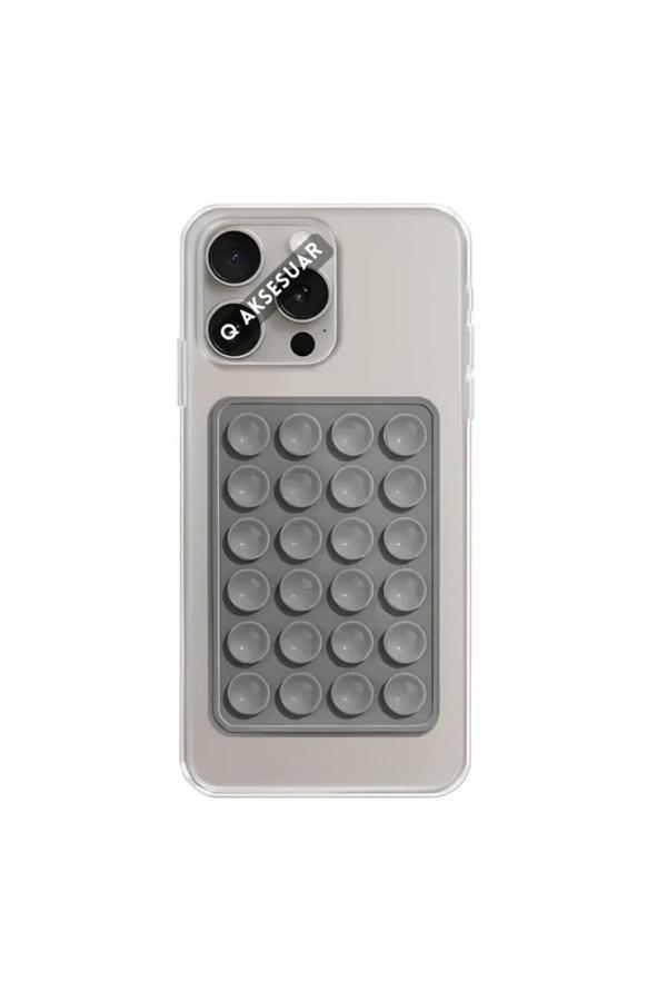 Q Aksesuar Silikon Vakumlu Telefon Tutucu, Cep Telefonu İçin Silikon Yapışkanlı Telefon Tutucu - Image 1