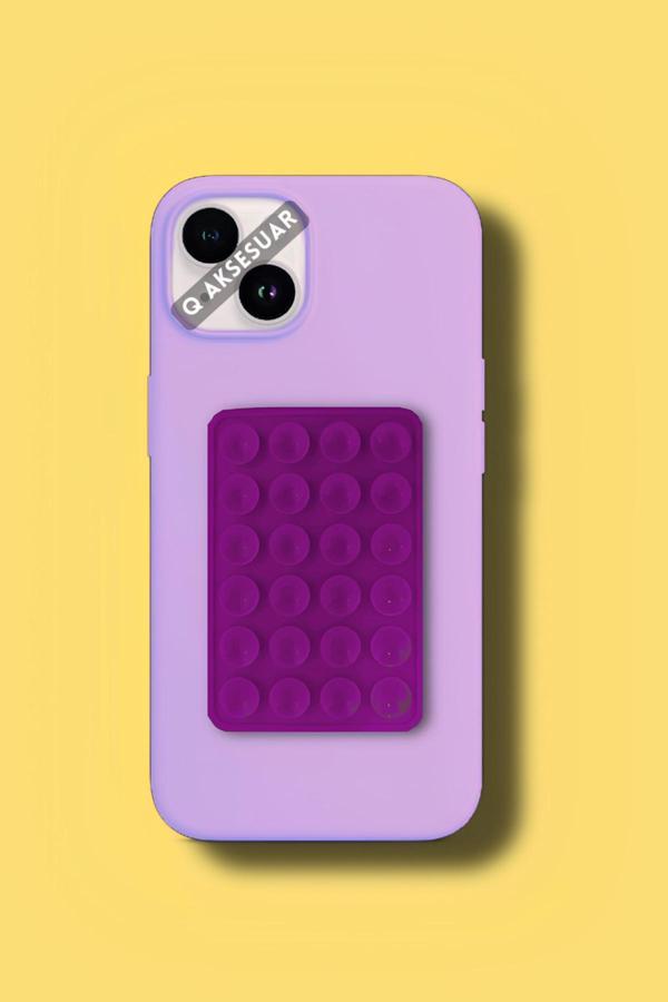 Q Aksesuar Silikon Vakumlu Telefon Tutucu, Cep Telefonu İçin Silikon Yapışkanlı Telefon Tutucu - Image 1