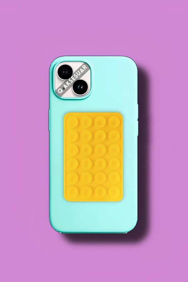 Q Aksesuar Silikon Vakumlu Telefon Tutucu, Cep Telefonu İçin Silikon Yapışkanlı Telefon Tutucu - Image 1