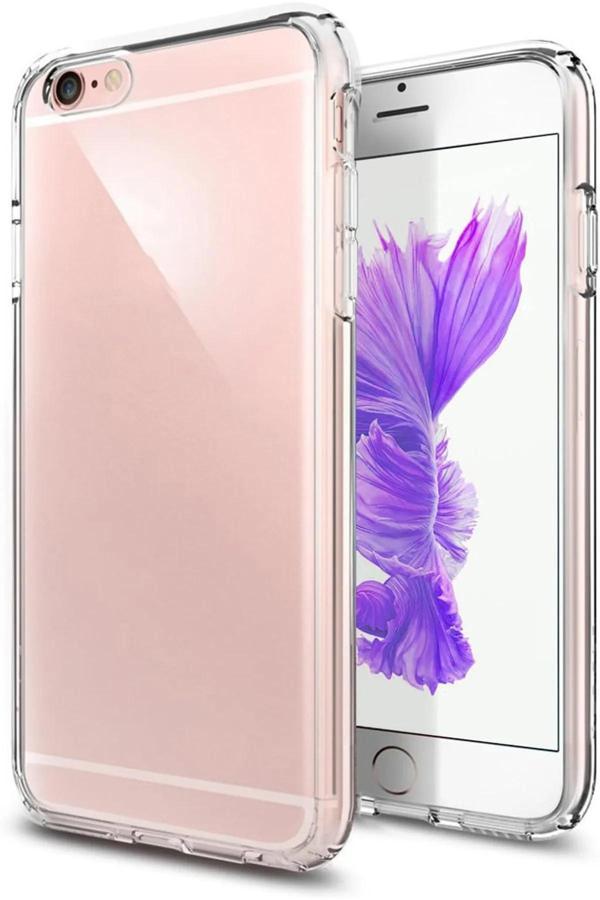 Q Aksesuar İphone 6 Uyumlu Renksiz Silikon Şeffaf Telefon Kılıfı - Image 1