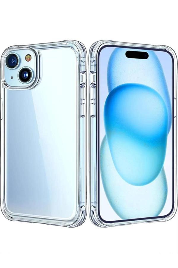 Q Aksesuar İphone Se 3.Nesil (2022) Uyumlu Silikon Renksiz Şeffaf Telefon Kılıfı - Image 1