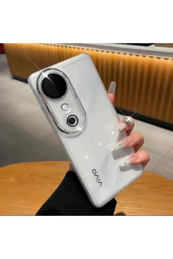Q Aksesuar Vivo V40 5G Uyumlu Renksiz Silikon Şeffaf Telefon Kılıfı - Image 1