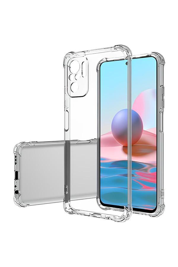 Q Aksesuar Xiaomi Redmi Note 10 Uyumlu Renksiz Silikon Şeffaf Telefon Kılıfı - Image 1