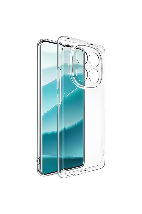 Q Aksesuar Xiaomi Redmi Note 14 Pro Uyumlu Renksiz Silikon Şeffaf Telefon Kılıfı - Image 1