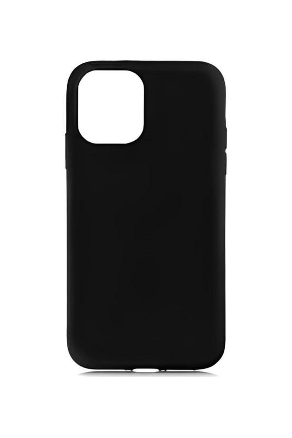 Q Aksesuar İphone 12 Mini Uyumlu Silikon Lansman Telefon Kılıfı - Siyah - Image 1