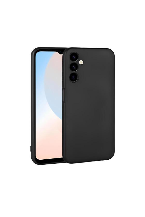 Q Aksesuar Samsung Galaxy A24 Uyumlu Silikon Lansman Telefon Kılıfı - Siyah - Image 1