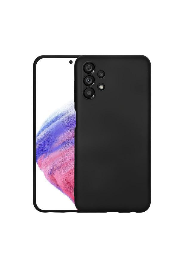 Q Aksesuar Samsung Galaxy A33 5G Uyumlu Silikon Lansman Telefon Kılıfı - Siyah - Image 1