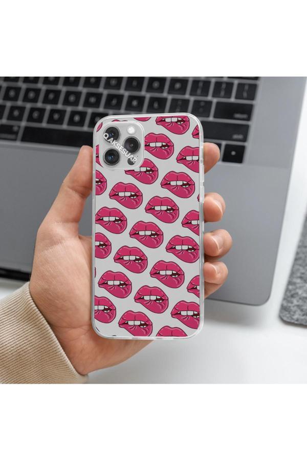 Q Aksesuar Xiaomi Redmi Note 9T Uyumlu Dudak Tasarımlı Premium Şeffaf Telefon Kılıfı - Image 1