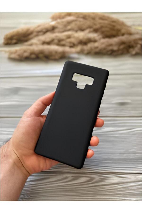 Q Aksesuar Samsung Galaxy Note 9 Uyumlu Silikon Lansman Telefon Kılıfı - Siyah - Image 1