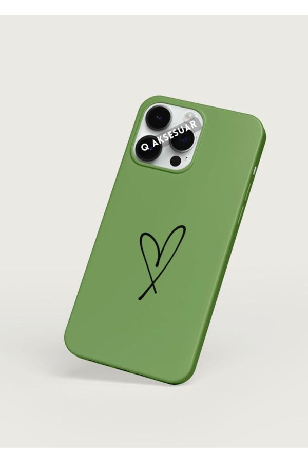 Q Aksesuar İphone Xr Uyumlu Kalpli Basic Premium Telefon Kılıfı - Image 1