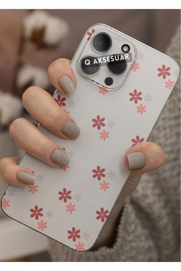 Q Aksesuar Poco X4 Pro 5G Uyumlu Mini Çiçek Tasarımlı Şeffaf Telefon Kılıfı Kapak Case - Image 1