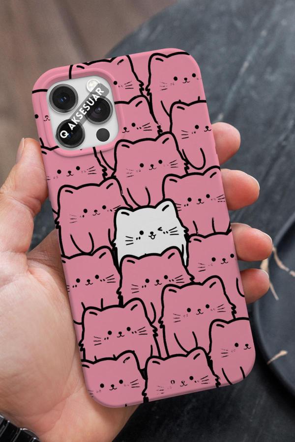 Q Aksesuar İphone 6S Plus Uyumlu Sevimli Baby Yoda Tasarımlı Şeker Pembe Şeker Pembe Premium Telefon Kılıfı - Image 1