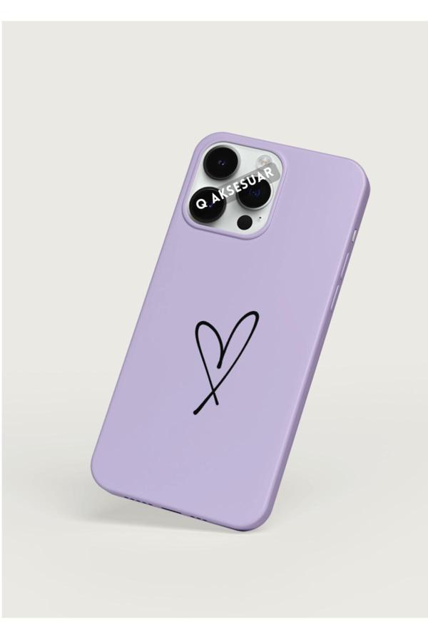 Q Aksesuar İphone 6S Plus Uyumlu Kalpli Basic Premium Telefon Kılıfı - Image 1