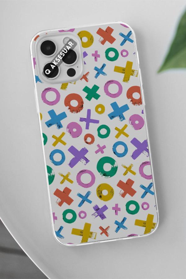 Q Aksesuar Xiaomi Mi 11T Pro Uyumlu Xo Şekiller Tasarımlı Şeffaf Telefon Kılıfı - Image 1