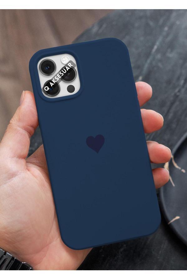 Q Aksesuar İphone 13 Pro Max Uyumlu Mini Kalp Serisi Basic Premium Telefon Kılıfı - Image 1