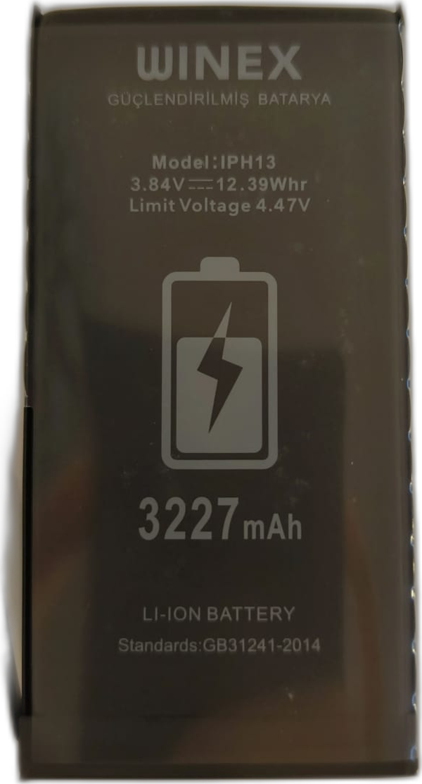Winex İphone 13 Uyumlu Güçlendirilmiş Premium Batarya - Image 1