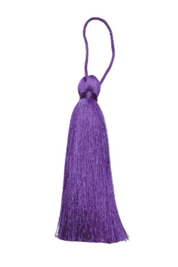 Püskül Tekli 10 cm 1 Adet Eflatun - Image 1