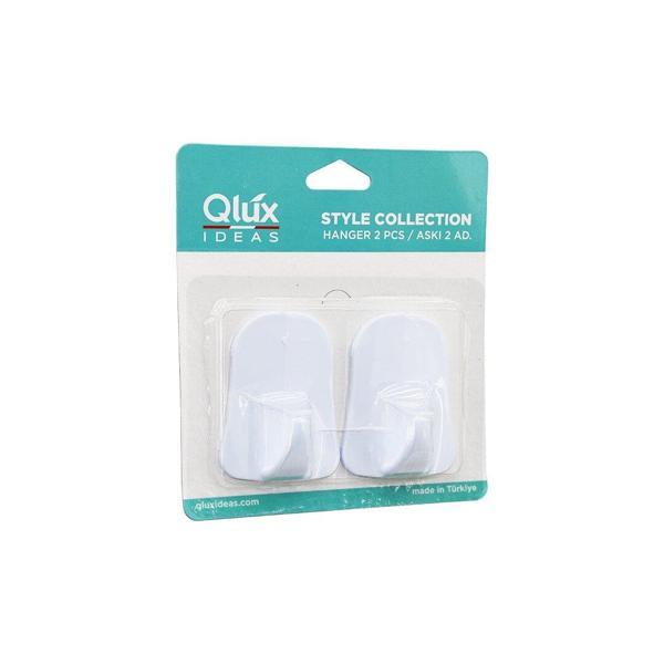 QLUX L-00735 2PCS OPAK BEYAZ PLASTİK ASKI (5250) - Image 1