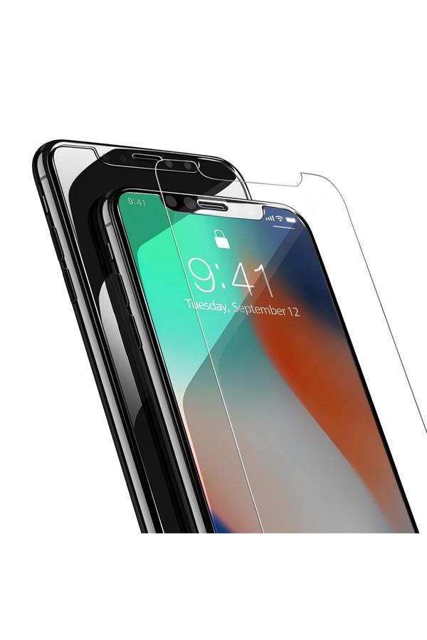 Q Aksesuar İphone X Ekran Koruyucu Tam Kaplayan Anti Static - Image 1