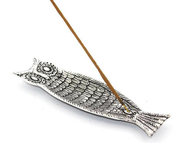 Metal Kayık Baykuş Tasarımı Tütsülük Model 1  - Image 1