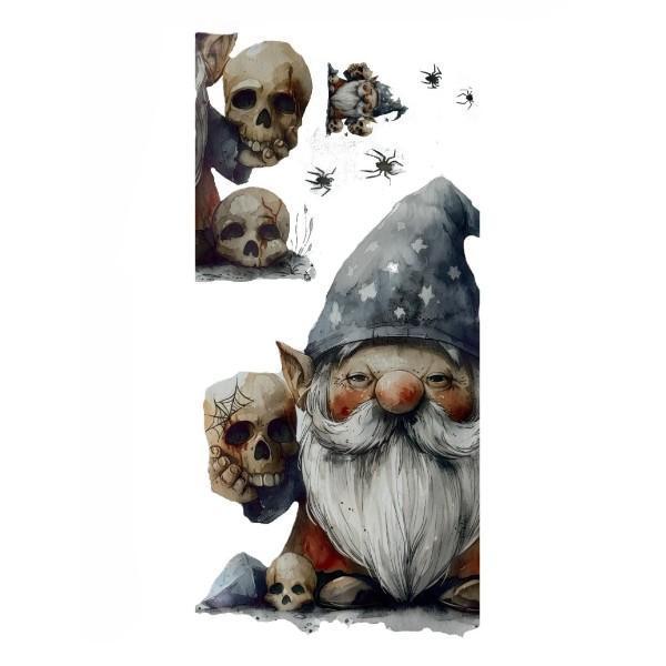 Gotik Cüce ve Kafatası Duvar Sticker Seti - Image 1