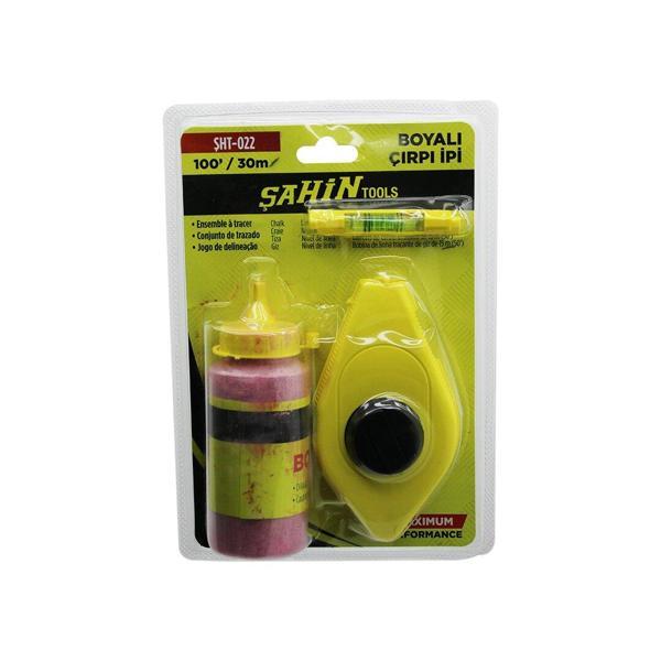 30MT - 100 GR - KIRMIZI TOZ BOYALI ÇIRPI İPİ - SU TERAZİSİ (5250) - Image 1