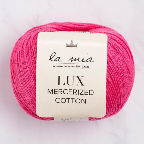 La Mia Lux Mercerized Cotton Fuşya El Örgü İpi - 35 - 33746 - Image 1